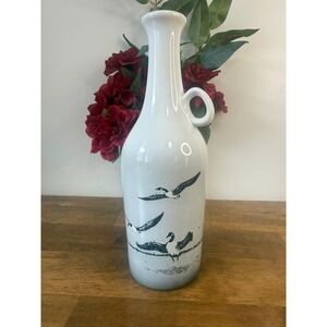 Handmade Canada Goose Ceramic Vase‎ Signed H Corbett Canadian Wildlife Pottery